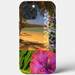 Anini Beach, Kauai Hawaiian Collage  iPhone 13 Pro Max Case