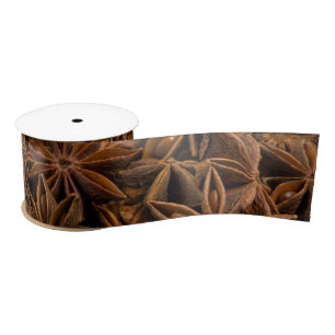 Anise Stars Pattern Satin Ribbon
