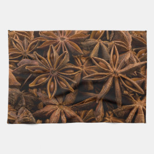 Anise Stars Pattern Tea Towel