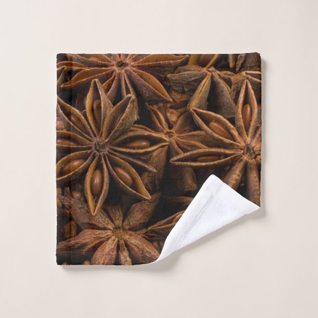 Anise Stars Pattern Wash Cloth (Wash Cloth)