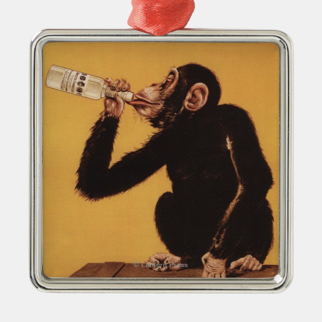 Anisetta Evangelisti Liquore da Dessert Metal Ornament (Front)