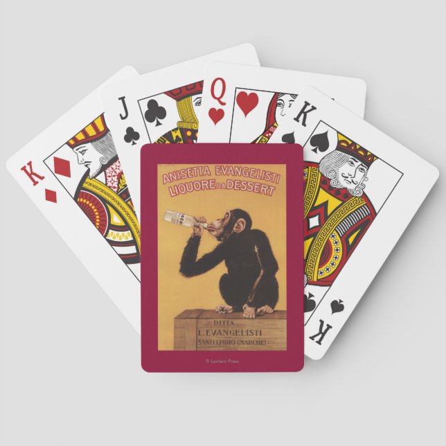 Anisetta Evangelisti Liquore da Dessert Playing Cards (Back)
