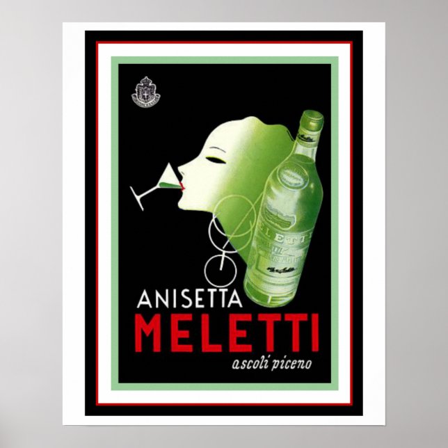 Anisetta Meletti Vintage Ad Poster 16 x 20 (Front)