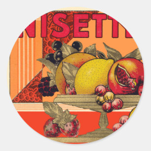Anisette Still Life Classic Round Sticker