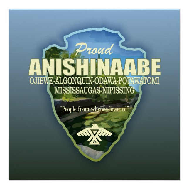 Anishinaabe (arrowhead) poster (Front)