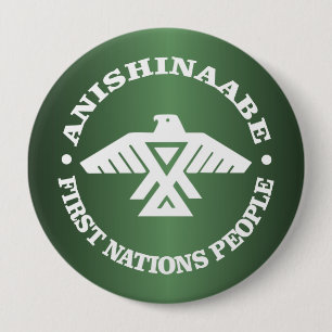 Anishinaabe (Ojibwe, Chippewa) 10 Cm Round Badge