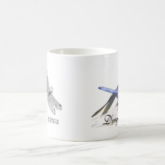 Anisoptera dragonfly drawing coffee mug