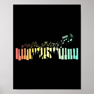 Anist Keyboards Music Notes Ano Poster