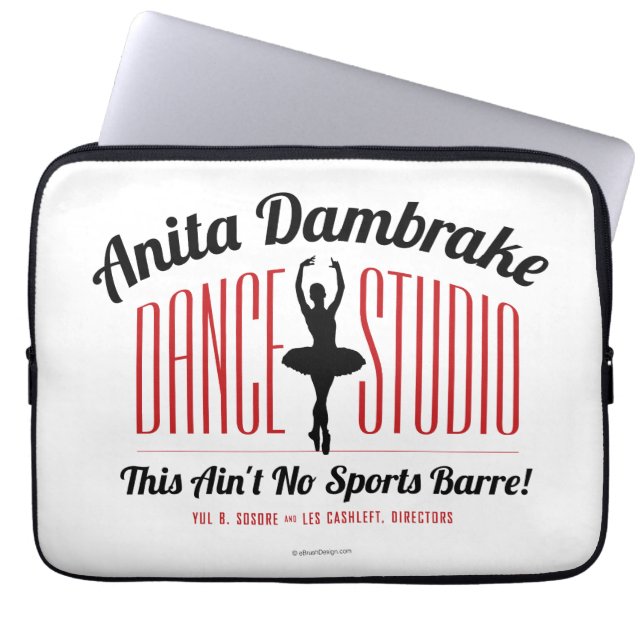 Anita Dambrake Dance Studio Laptop Sleeve (Front)