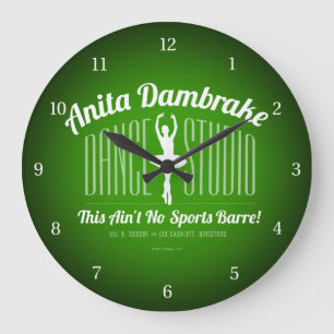 Anita Dambrake Dance Studio Large Clock