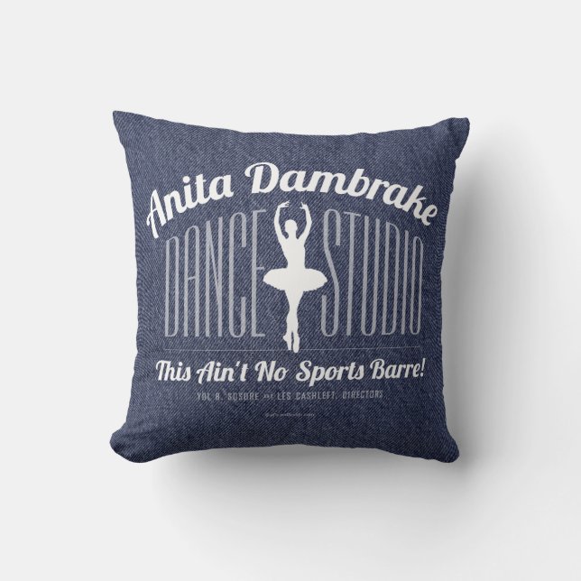 Anita Dambrake Dance Studio Throw Pillow (Front)