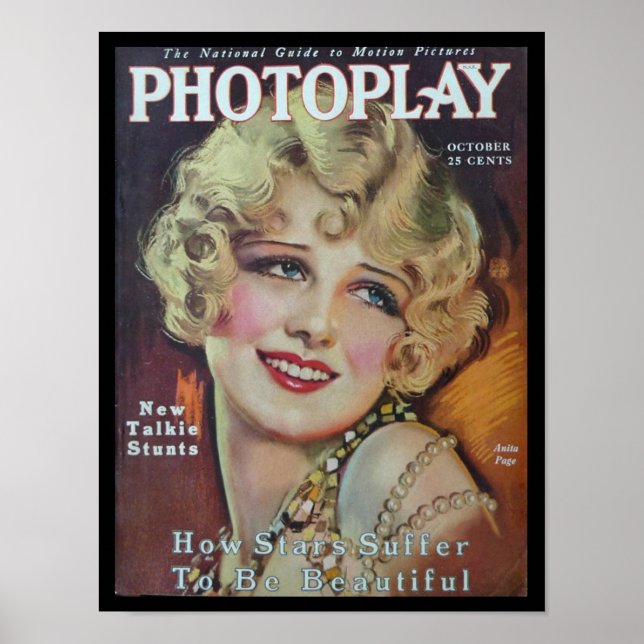 Anita Page Photoplay Poster (Front)