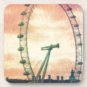 Anitiqued London Eye at Sunrise Coaster