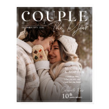 Aniversary Magazine Photo Cover Personalise Poster