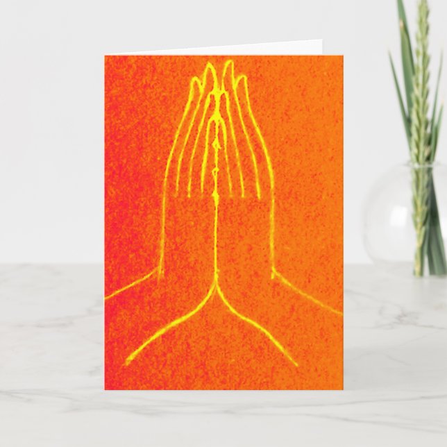 Anjali/Namaskara Mudra Greeting Card (Front)