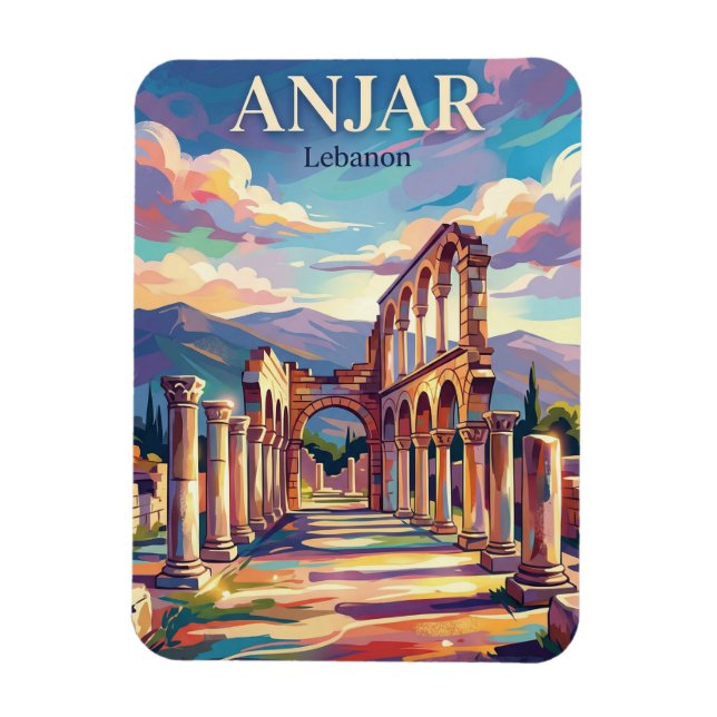 Anjar Lebanon Magnet (Vertical)
