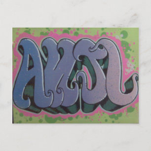 Anjl Stencil postcard