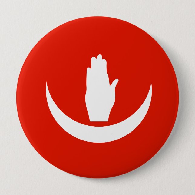 Anjouan 10 Cm Round Badge (Front)