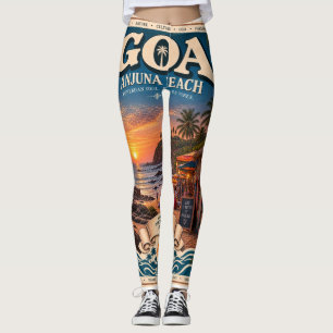 Anjuna beach Goa at its be Leggings