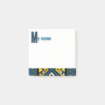 Ankara fabric design post it notes
