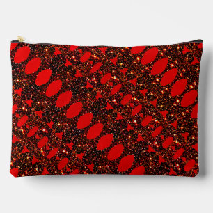 Ankara Paco Red Glamour Accessory Pouch