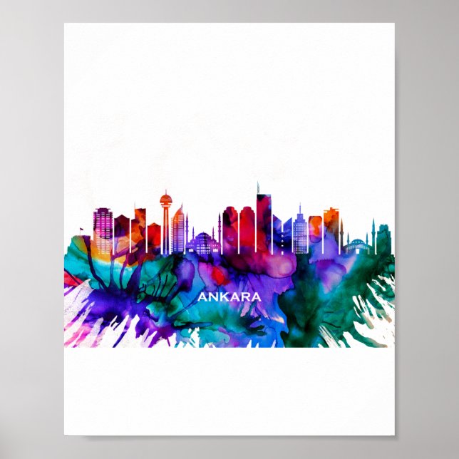 Ankara Skyline Poster (Front)