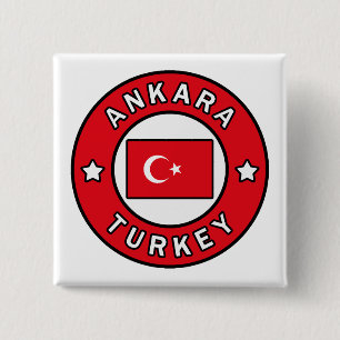 Ankara Turkey 15 Cm Square Badge