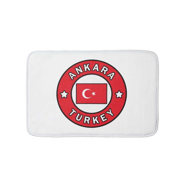 Ankara Turkey Bath Mat (Front)