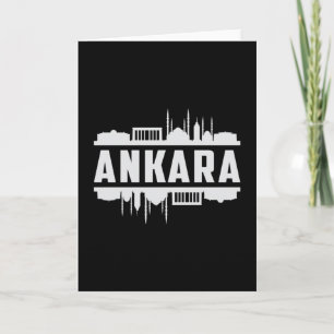 Ankara Turkey City Skyline Cityscape Funny Gift Card