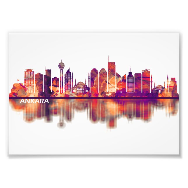 Ankara Turkey Skyline Photo Print (Front)