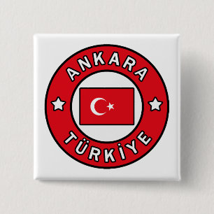 Ankara Türkiye 15 Cm Square Badge