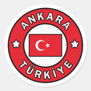 Ankara Türkiye Classic Round Sticker