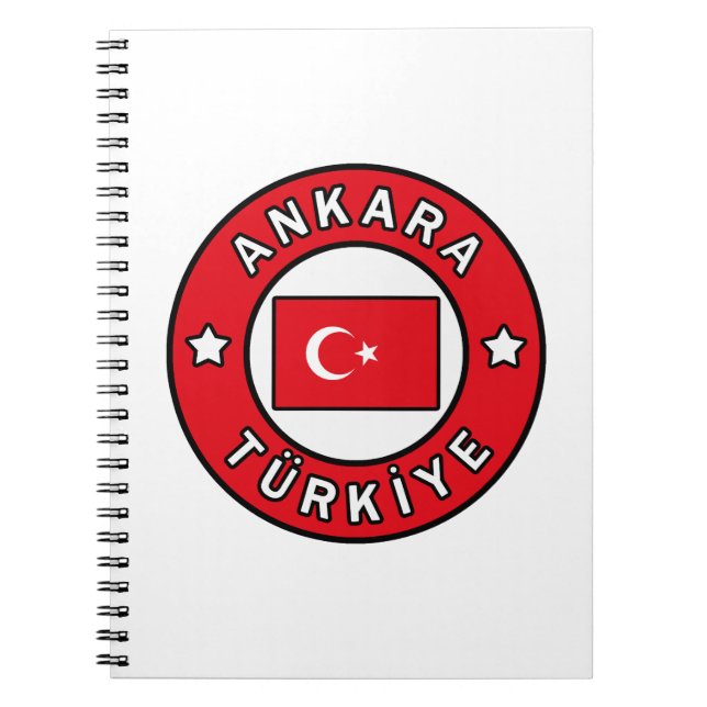 Ankara Türkiye Notebook (Front)