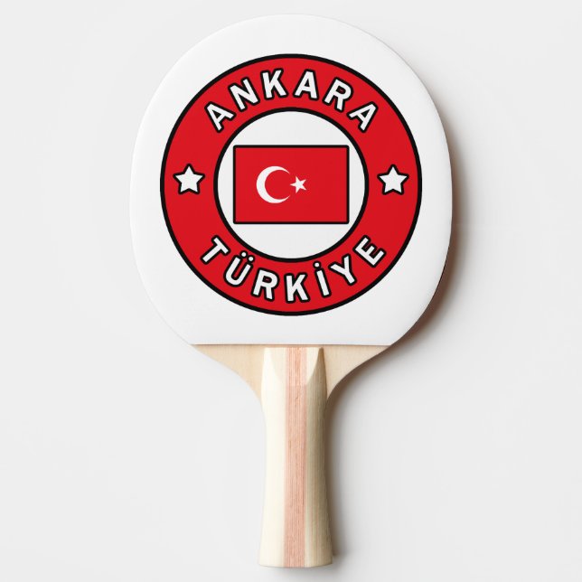 Ankara Türkiye Ping Pong Paddle (Front)