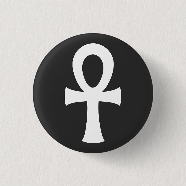 Ankh 3 Cm Round Badge (Front)