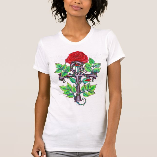 Ankh and Rose T-Shirt (Front)