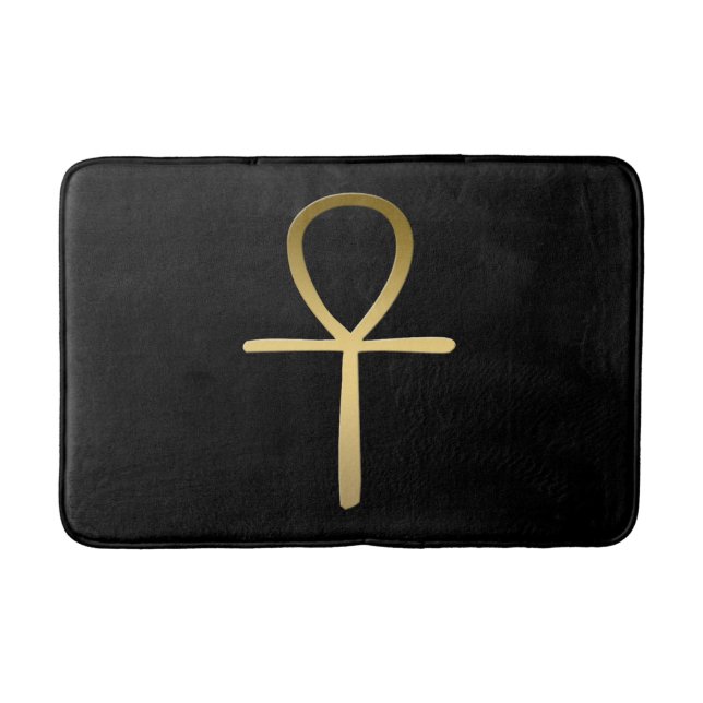 Ankh cross Egyptian symbol Bath Mat (Front)