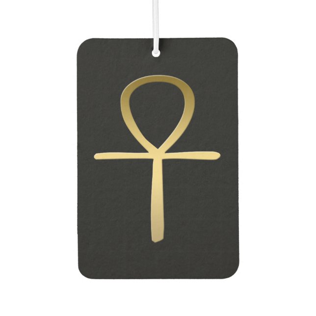 Ankh cross Egyptian symbol Car Air Freshener (Front)