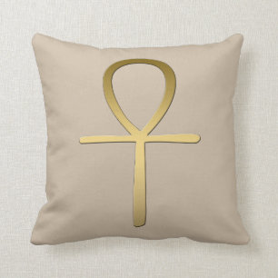 Ankh cross Egyptian symbol Cushion