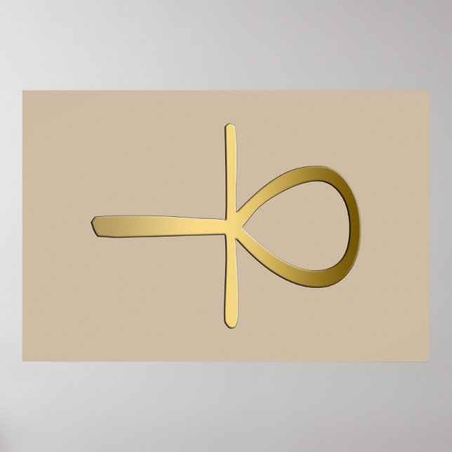 Ankh cross Egyptian symbol Poster (Front)