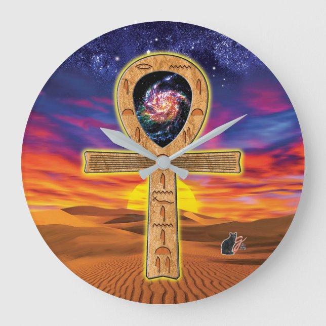 Ankh Large Clock (Front)