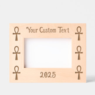 Ankh Laser Etched 6 x 4 Frame