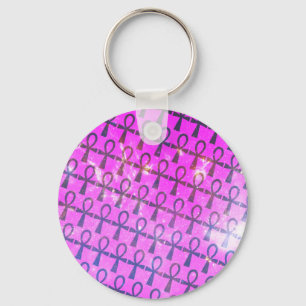 Ankh Pattern Key Ring