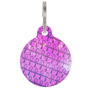 Ankh Pattern Pet Tag