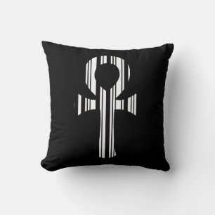 ANKH SYMBOL BAR CODE Ankhs Barcode Design Pattern Cushion