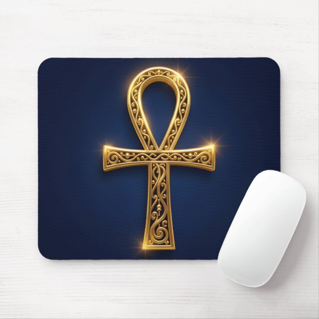 Ankh Symbol Bedeutung – Schlüssel des Lebens´10 Mouse Pad (With Mouse)