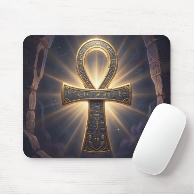 Ankh Symbol Bedeutung – Schlüssel des Lebens´12 Mouse Pad (With Mouse)