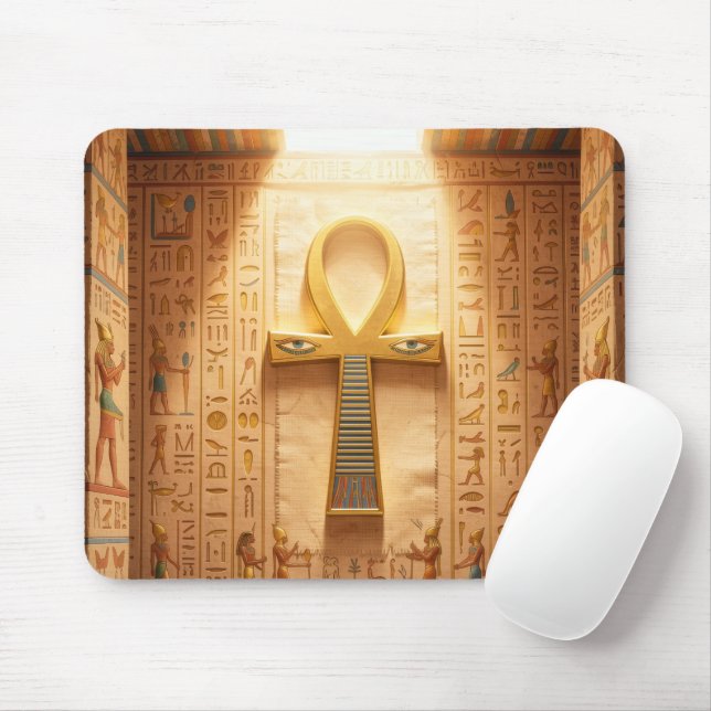 Ankh Symbol Bedeutung – Schlüssel des Lebens´9 Mouse Pad (With Mouse)