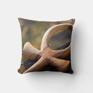 Ankh symbol cushion