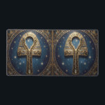 Ankh Symbol Meaning – Key of Life´10 Desk Mat<br><div class="desc">The Ankh (☥) is an ancient Egyptian symbol representing life,  immortality,  and divine power. It is associated with deities like Isis and Osiris and symbolizes eternal life.</div>